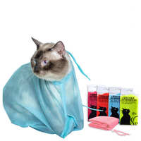 Sacs de toilettage pour chats, sacs de lavage pour le bain des animaux, accessoires pour le toilettage des ongles, l'injection et la contention anti-griffures et anti-morsures pour chats
