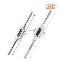 Poignée de clé à tarauder réglable, porte-tarauds, outils de taraudage et d'alésage pour le travail des métaux, clé à tarauder en alliage de zinc M3-M12 M2-M6 1/2 3/4