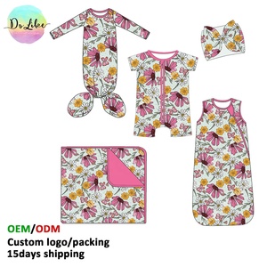 Meilleures ventes : Sac de couchage bébé en bambou, Combinaison bébé fille à imprimé floral ODM, Ensembles de pyjama personnalisés en fibre de bambou, Vêtements pour enfants - Product Image 1