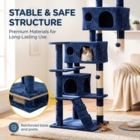 Arbre à chat multi-niveaux OEM personnalisé avec rampes, échelles et poteaux à gratter en corde de sisal, idéal pour les centres de jeu pour chats en gros