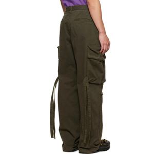 กางเกงคาร์โก้ขายส่งสำหรับผู้ชาย กางเกงคาร์โก้สีกากีสำหรับผู้ชาย กางเกงคาร์โก้ทรงโอเวอร์ไซส์แบบมีกระเป๋าหกช่อง - Product Image 4
