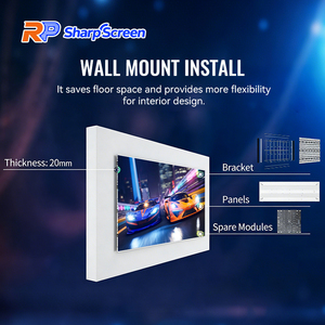 Pantalla LED Curva Flexible a Todo Color para Interiores, Resistente al <span class=keywords><strong>Agua</strong></span> IP40, Video Wall con CMS Integrado para Negocios <span class=keywords><strong>de</strong></span> Autoservicio y Tiendas Minoristas - Product Image 2