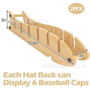 Wooden Fish Shaped <b>Hat</b> Rack Solid Wood Multi Compartment Baseball Cap Storage Organizer Desktop <b>Standing</b> Type Detachable - Product Image 4