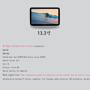 Système de divertissement pour sièges arrière 13,3 pouces 4K, lecteur multimédia, écran d'appui-tête pour <span class=keywords><strong>Mercedes</strong></span>-Benz Classe E C S V GLC GLE GLS - Product Image 2