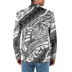Großhandels preis Fabrik Digitaldruck Benutzer definierte Polynesian Tribal Style Herren Sport Freizeit anzug Jacke Gemütliche Herren anzüge <span class=keywords><strong>Blazer</strong></span> - Product Image 3