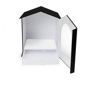 Boîte à jouets en carton avec impression de noël, emballage de luxe personnalisé, toit pour <span class=keywords><strong>maison</strong></span> de poupées pour rangement des cadeaux - Product Image 3