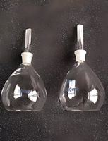 Pycomètre en verre borosilicaté de qualité laboratoire, résistant aux hautes températures, disponible en différentes tailles OEM, transparent