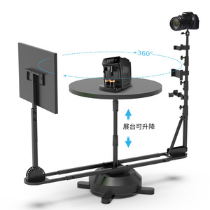 Kometuo Photography Turntable 360 Degree Rotating Platform For Product Photography With Ring Light Stand - Product Image 2