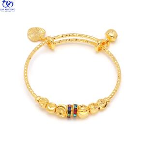 JXX Bracelet en or 24 carats avec pierres colorées pour bébé, bijoux tendance, bracelets exquis pour enfants, bracelets indiens pour enfants - Product Image 4