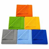 Serviette en microfibre sans bords 350 g/m² 40x40 cm à séchage rapide pour le nettoyage automobile, l'entretien des voitures, le detailing auto et la cuisine