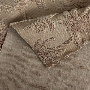 Tissu en jacquard uni en coton 75% et polyester 25%, tricoté en éponge, 310 g/m², antistatique, respirant, évacuant l'humidité, peignoirs de bain, plage, filles - Product Image 3