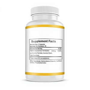 Capsules de Vitamine <span class=keywords><strong>C</strong></span> Liposomale à Haute Absorption, Vitamine <span class=keywords><strong>C</strong></span> Liposoluble, Soutien du Système Immunitaire, Stimulateur de Collagène, Vitamines pour la Peau, Pilules Végétaliennes - Product Image 3
