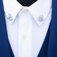 En gros Broches de revers élégantes en forme d'araignée avec cristaux, personnalisées, pour costume et chemise homme, accessoire de mode, bijou de col