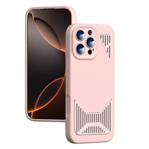 Ai เคสโทรศัพท์แบบกระจายความร้อนสำหรับ <span class=keywords><strong>iPhone</strong></span> 14 15 <span class=keywords><strong>PLUS</strong></span> 16 17 PRO MAX กรอบโทรศัพท์แม่เหล็กซิลิโคนนิ่มกลวง - Product Image 1