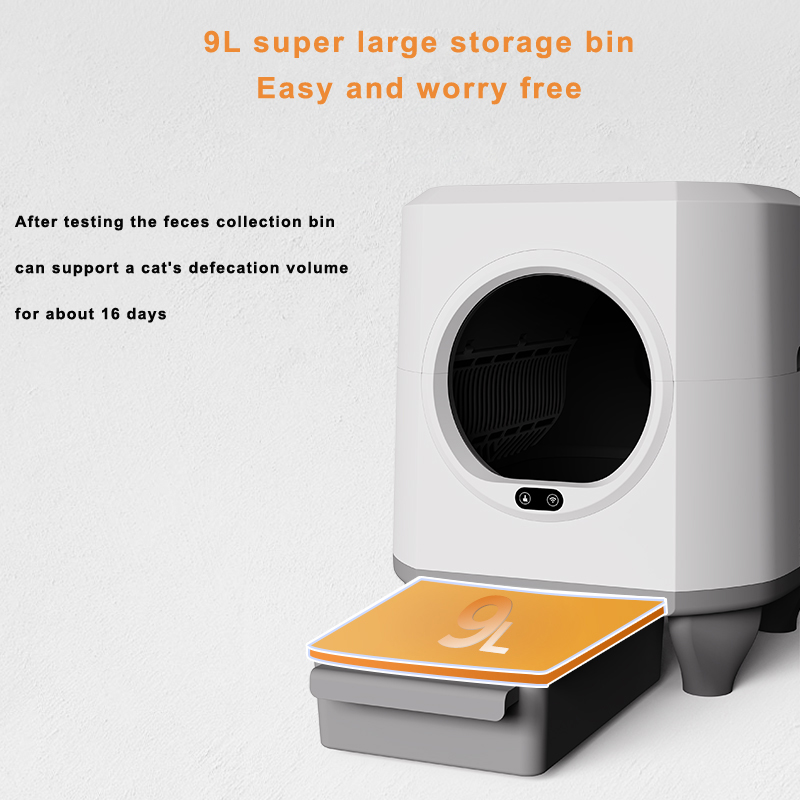 EV Tech EVHA007 90L Self-Cleaning Cat Litter Box - Smart Automatic Cat Toilet with App Control