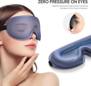 Mascherina per Dormire sul Fianco con Custodia, Maschera per Occhi Morbida, Copriocchi per Dormire, Viaggi, Lavoro a Turno, Casa, Essenziale per Viaggi in Aereo - Product Image 4