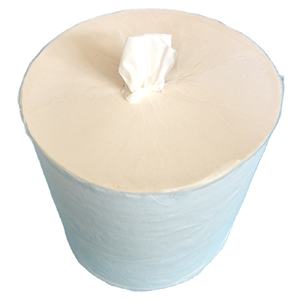 Actory-rollos de papel blanco reciclado, toalla de mano de 1/2 capas, rollo de papel en relieve para centro de alimentación - Product Image 6