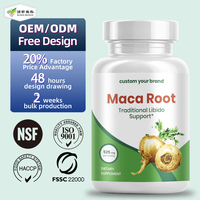 Complément alimentaire à base de racines de maca naturelles, capsules d'extrait de racine de maca pour hommes et femmes