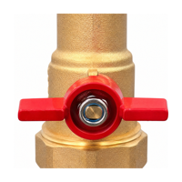 Robinet à bille manuel en laiton pour l'eau, personnalisable OEM, connexion filetée, usage jardin