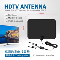 الجملة هوائي التلفزيون داخلي hdtv هوائي رقمي ل تعيين كبار مربع التلفزيون قنوات إشارة الجوي