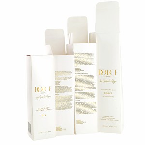 Boîtes d'emballage cosmétiques pour soins de la peau avec logo personnalisé imprimé en UV, finition de revêtement aqueux écologique - Product Image 3