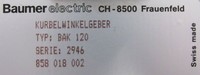 Sensor de Ángulo de Manivela Plc Nuevo Bak120 Ch-8500 858-018-002 2946 con Garantía
