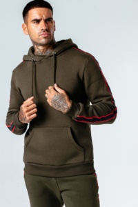 Chándal de algodón 100% de alta calidad Unisex con logotipo personalizado, ropa deportiva de entrenamiento de gimnasio de invierno, chaqueta de calentamiento ecológica de talla grande - Product Image 2