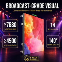 Pantalla LED de Alquiler de Alta Definición P3.91, Pantalla LED Curva para Video Wall, Gabinete Ligero, Pantalla LED para Conferencias, Iglesias, Eventos y Escenarios
