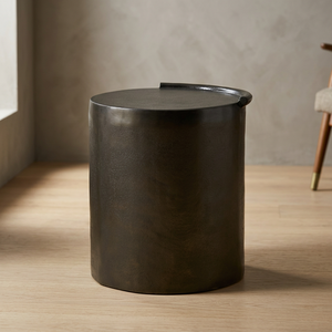 Mesa Consola Minimalista de Metal con Base de Pedestal, Mueble Moderno para Sala de Estar, Diseño Estable, Stock Limitado - Product Image 6