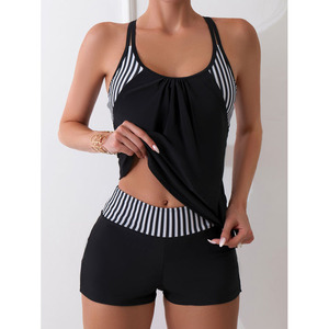 Usine de haute qualité en gros mode imprimé Sexy taille haute Bikini deux pièces maillot de bain pour les femmes - Product Image 3