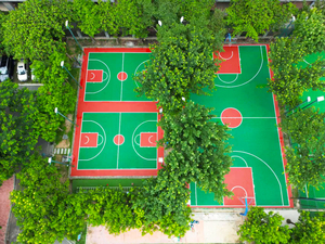 Revêtement de sol sport en acrylique durable INOLP écologique tous temps antidérapant sécurité ultime pour le basket-ball prix compétitif - Product Image 3