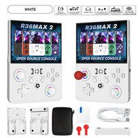Console de jeu portable rétro de poche R36MAX2 avec grand écran 4,5 pouces, WIFI, Open Source, en stock pour la vente en gros OEM