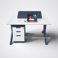 Mobilier de bureau de luxe Table de bureau moderne en forme de L bureau de direction bureau de travail haut de gamme