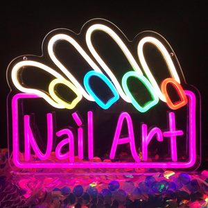 Nail Art Letreros Neon LED dimmable USB powered ambient <b>light</b> store <b>window</b> decoration <b>light</b> street indicator <b>light</b> Customized 5v - Product Image 4