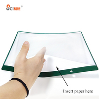 Porte-documents en PVC transparent de haute qualité A4 pour affichage suspendu Bureau Lieu de travail