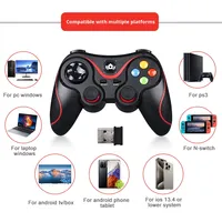 Manette de Jeu Bluetooth OEM V8 avec Fonction de Vibration Compatible Téléphones Mobiles Android iOS pour Jeux PS3 PC