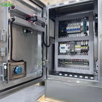 Ensemble complet de traitement de l'eau, panneau électrique, armoire de commande d'automatisation intégrée pour le contrôle des pompes