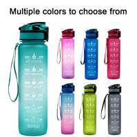 <strong>Best</strong> <strong>Selling</strong> 32oz Tritan <strong>Water</strong> <strong>Bottle</strong> BPA Free with <strong>Motivational</strong> Time Marker Cups Portable Fitness Plastic <strong>Bottles</strong> for Outdoor