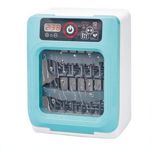 Juguete de Lavavajillas Eléctrico Azul, Electrodoméstico de Cocina de Juguete, Juego de Simulación, Mini Lavadora a Pilas para Niños - Product Image 3