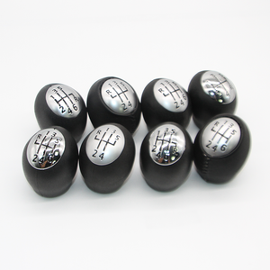 Pomello del Cambio in Plastica Argento a 6 Velocità per RENAULT Laguna Megane 2 <span class=keywords><strong>Clio</strong></span> 3 Scenic 2 - Product Image 1