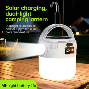 Ampoules LED solaires suspendues pour le camping avec indice de protection IP65, éclairage d'urgence longue durée pour les marchés nocturnes - Product Image 4