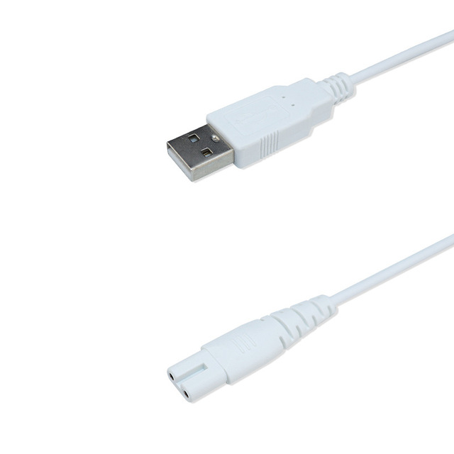 2A Digital Product Charging Cable USB Male to Figure Eight Hole Power Cable