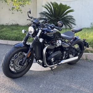 <span class=keywords><strong>Triumph</strong></span> Bonneville Bobber d'occasion, moto rétro à essence 1200cc, classique britannique, faible kilométrage, prête à l'exportation - Product Image 3