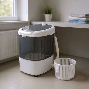 Mini machine à laver portable à baignoire unique laveuse et essoreuse semi-automatiques - Product Image 2