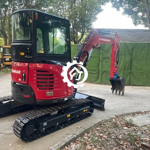Mini-excavatrice hydraulique sur chenilles Yanmar VIO35 pour la construction et l'aménagement paysager, conception originale, bon état, en vente - Product Image 3