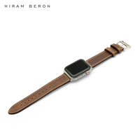 Bracelet de montre en cuir véritable fait main en gros, logo personnalisé, cuir Horween des États-Unis