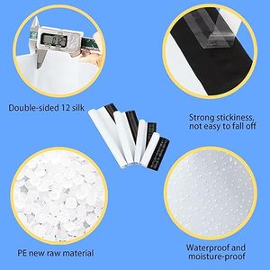 POLYSELLS 10x13 pulgadas Sobres de polietileno Rosa Sobres de envío adhesivos fuertes Impermeable Resistente al desgarro Correo a prueba de humedad - Product Image 5