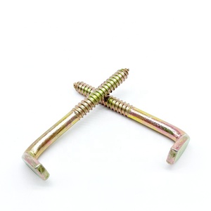 Vis <span class=keywords><strong>à</strong></span> <span class=keywords><strong>crochet</strong></span> en L en acier zingué jaune pour <span class=keywords><strong>bois</strong></span> - Product Image 2