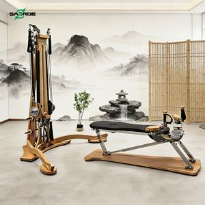 Reformer de Pilates en bois durable à usage commercial SAERDE pour studio de Pilates et exercices corporels - Product Image 1