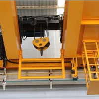 Grue à pont électrique robuste à double poutre 20t 30t 50t avec double palan